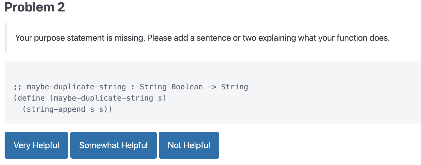 feedbot responding to lab4 problem